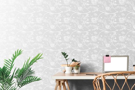 TAPETA NÁDHERNÉ PTÁČKY V ŠEDÉM - TAPETY ZVÍŘATA - TAPETY