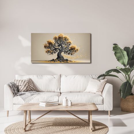 WANDBILD KÜNSTLERISCHER BAUM DES LEBENS - BILDER BÄUME DES LEBENS - BILDER