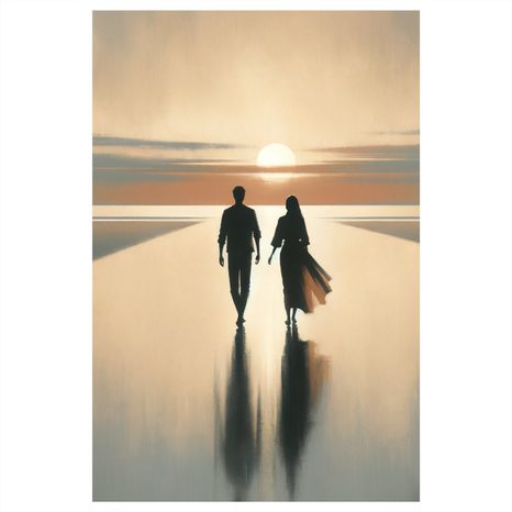 WANDBILD ROMANTISCHER WEG - BILDER MEER UND STRAND - BILDER