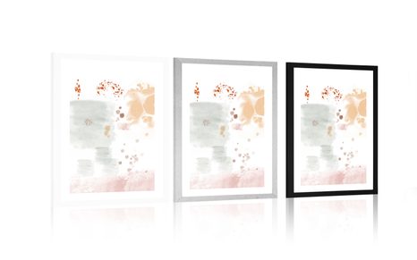 PLAKÁT S PASPARTOU NEOBVYKLÉ TVARY - MOTIVY Z NAŠÍ DÍLNY - PLAKÁTY