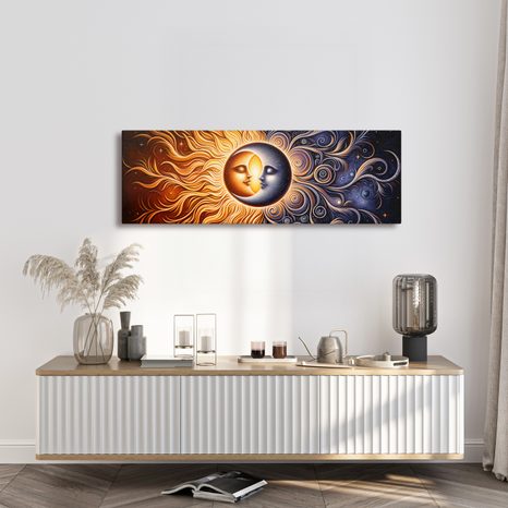 WANDBILD SONNENKUSS - WANDBILDER MOND - BILDER