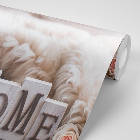 FOTOTAPETA ZÁTIŠÍ S NÁPISEM HOME - TAPETY CITÁTY A NÁPISY - TAPETY