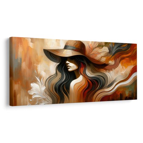 CANVAS SCHILDERIJ ELEGANTE VROUW - SCHILDERIJEN - MEGA UITVERKOOP TOT 70% 🔥