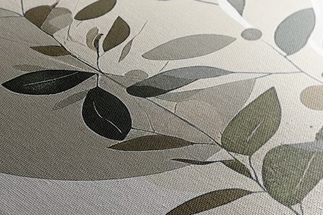 WANDBILD BOHO-PFLANZEN MIT MUSTER - BILDER BÄUME UND LAUB - BILDER