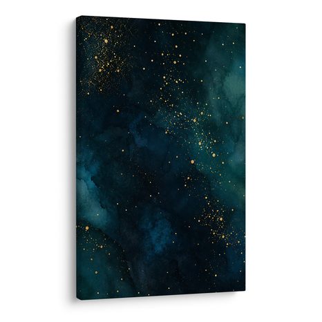 TABLEAU SUR TOILE – POUSSIÈRE D’ÉTOILES DANS L’OBSCURITÉ - IMAGES DE GALAXIE - TABLEAUX