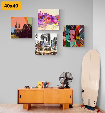 SET DI QUADRI – VITA ASTRATTA IN CITTÀ - COLLEZIONI DI QUADRI - STAMPE E QUADRI