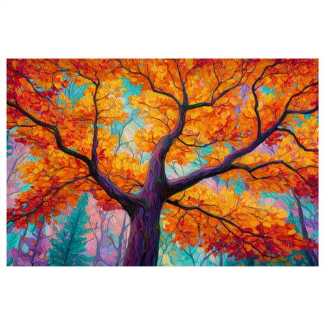 OBRAZ BAREVNÝ STROM ŽIVOTA V PODZIMU - OBRAZY STROMY ŽIVOTA - OBRAZY