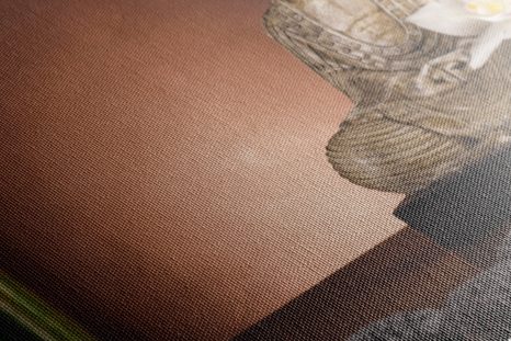 КАРТИНА НА ПЛАТНО – МЕДИТИРАЩ БУДА - ФЪН ШУЙ КАРТИНИ - КАРТИНИ