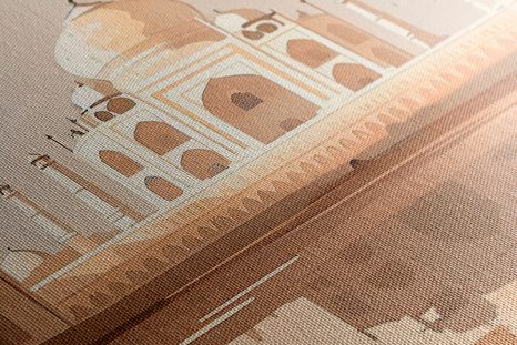 OBRAZ INDICKÝ TAJ MAHAL - OBRAZY MĚSTA - OBRAZY