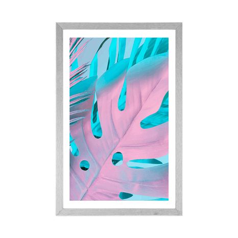 POSTER – FOGLIE DI PALMA IN COLORI VIVACI - NATURA - POSTER