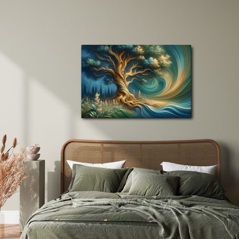 OBRAZ STROM ŽIVOTA V KOUZELNÉM LESE - OBRAZY STROMY ŽIVOTA - OBRAZY