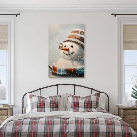 OBRAZ VÁNOČNÍ POHÁDKA SE SNĚHULÁKEM - VÁNOČNÍ A ZIMNÍ OBRAZY - PICTURES