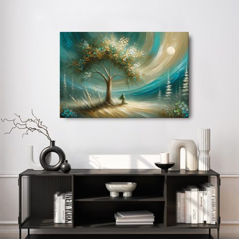 TABLOU LINIȘTE SUB ARBORELE VIEȚII - TABLOURI ARBORII VIEȚII - TABLOURI