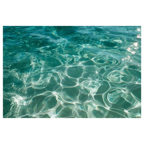 OBRAZ TURKUSOWA TAFLA W REFLEKSACH - OBRAZY MORZA I PLAŻY - OBRAZY