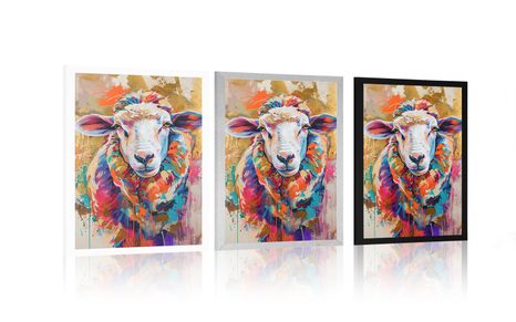 POSTER OAIA CU IMITAȚIA PICTURII - ANIMALE - POSTERE