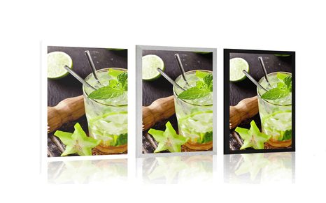 POSTER KÖSTLICHER MOJITO - MIT KÜCHENMOTIV - POSTER