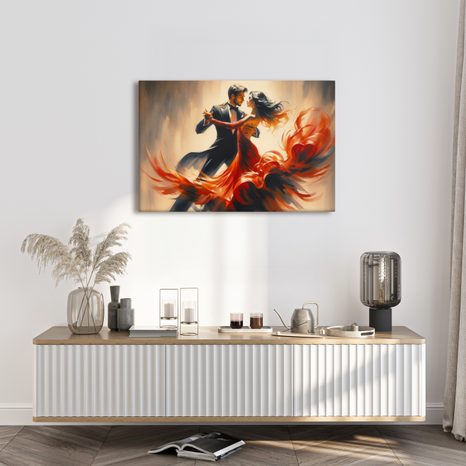 FOTO OP CANVAS DANS IN VURIGE OMARMING - SCHILDERIJEN - MEGA UITVERKOOP TOT 70% 🔥