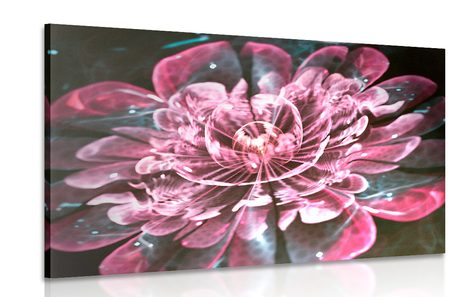 CANVAS PRINT MAGICAL PINK FLOWER - ABSTRACT PICTURES - PICTURES