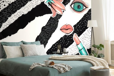 CARTA DA PARATI – ICONA DI MODA - CARTA DA PARATI ASTRATTI - CARTA DA PARATI