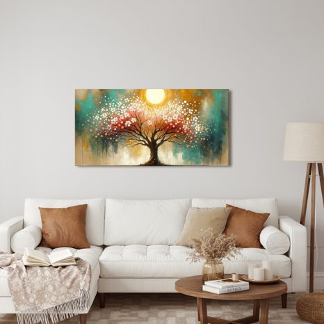 OBRAZ STROM ŽIVOTA V ROZKVĚTU - OBRAZY STROMY ŽIVOTA - OBRAZY