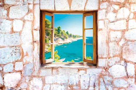 SAMOLEPÍCÍ TAPETA POHLED NA VYSNĚNOU KRAJINU - SAMOLEPÍCÍ TAPETY - TAPETY