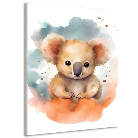 CANVAS PRINT DREAMY KOALA - DREAMY LITTLE ANIMALS - PICTURES