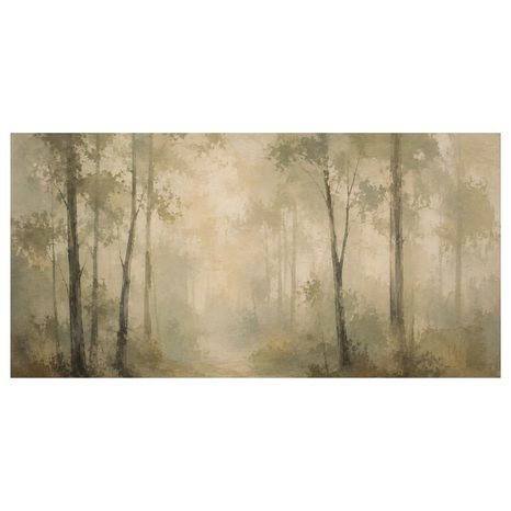 CANVASTAVLA STILLA SKOG I MORGONDIMMA - TAVLOR MED SKOG - TAVLOR