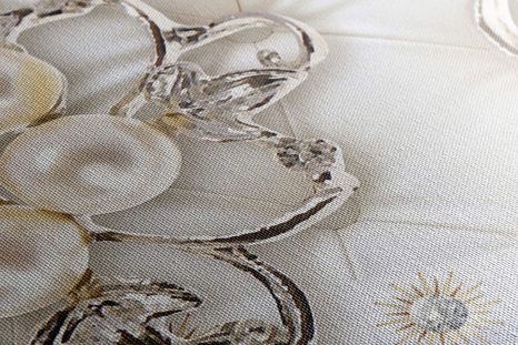 QUADRO SU TELA – GIOIELLI CON MOTIVO FLOREALE - QUADRI ASTRATTO - STAMPE E QUADRI