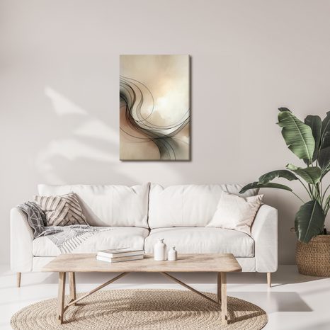 TABLOU LINII ELEGANTE PRINTRE NORI - TABLOURI FORME ABSTRACTE - TABLOURI