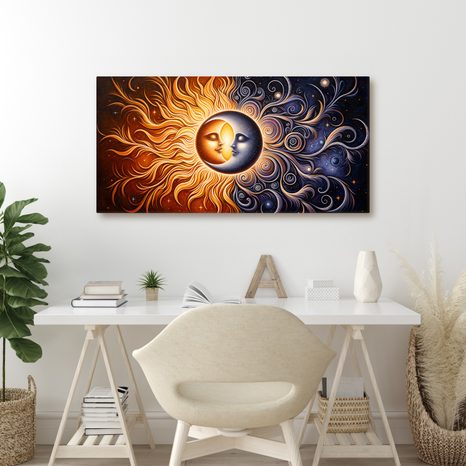 WANDBILD KOSMISCHE LIEBE - BILDER VON UNIVERSUM UND STERNEN - BILDER