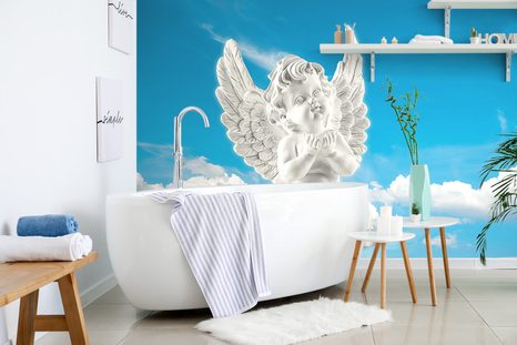 TAPETA PEČLIVÝ ANDÍLEK NA NEBI - TAPETY ANDĚLÉ - TAPETY