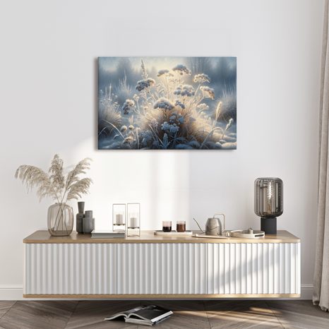 OBRAZ NÁMRAZA NA KVĚTINÁCH - OBRAZY KVĚTŮ - OBRAZY