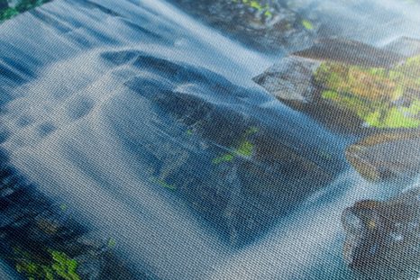 КАРТИНА НА ПЛАТНО – ОСЛЕПИТЕЛЕН ВОДОПАД - КАРТИНИ - 🔥 ТОТАЛНА РАЗПРОДАЖБА