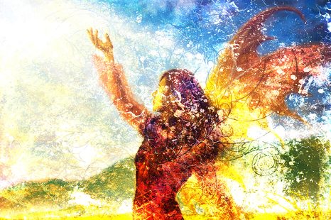 SAMOLEPIACA TAPETA MAĽOVANÁ ŽENA - SAMOLEPIACE TAPETY - TAPETY