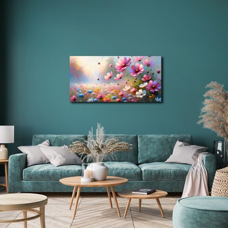 WANDBILD FRÜHLINGSPARADIES - WANDBILDER FELDER UND WIESEN - BILDER