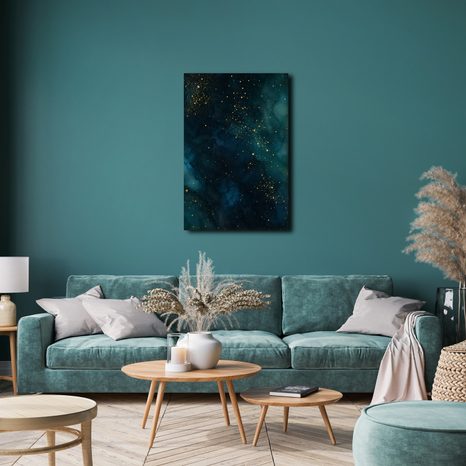 TABLEAU SUR TOILE – POUSSIÈRE D’ÉTOILES DANS L’OBSCURITÉ - IMAGES DE GALAXIE - TABLEAUX