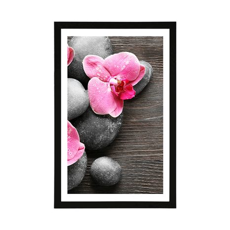 POSTER – COMPOSIZIONE ELEGANTE CON FIORI DI ORCHIDEA - FENG SHUI - POSTER