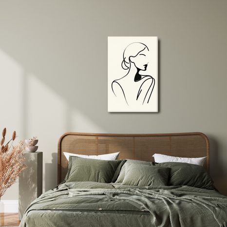 OBRAZ ŽENA V MINIMALISTICKÝCH LINIÍCH - OBRAZY ŽENY - OBRAZY