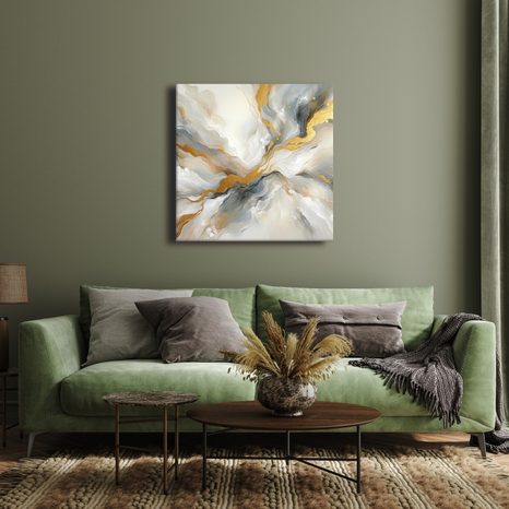 OBRAZ ZLATÁ EXPLOZE - OBRAZY ABSTRAKTNÍ TVARY - OBRAZY