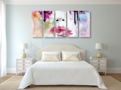 5-DIELNY OBRAZ MÓDNA ŽENA (2) - PICTURES - 🔥 TOTAL SALE 🔥