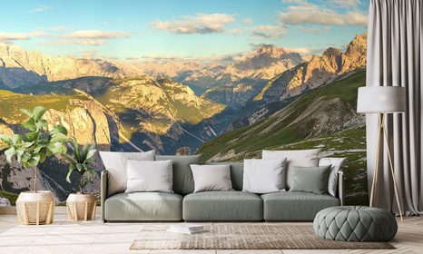 CARTA DA PARATI – VISTA SULLE MONTAGNE - CARTA DA PARATI NATURA - CARTA DA PARATI