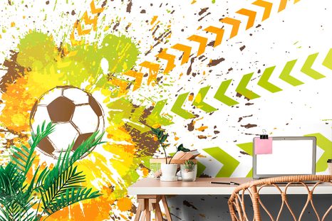 CARTA DA PARATI AUTOADESIVA – PALLA DA CALCIO PER TEENAGER - CARTA DA PARATI AUTOADESIVE - CARTA DA PARATI