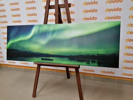 CANVAS PRINT NORTHERN LIGHTS - PICTURES OF NATURE AND LANDSCAPE - PICTURES