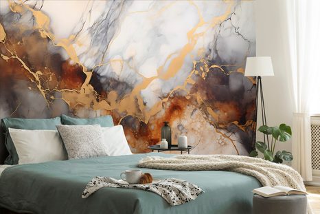 ÖNTAPADÓ TAPÉTA BARNA-SZÜRKE MÁRVÁNY HATÁSÚ - ÖNTAPADÓ TAPÉTÁK - TAPÉTÁK