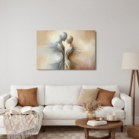 CANVAS SCHILDERIJ VERBINDING VAN TWEE ZIELEN - SCHILDERIJEN - MEGA UITVERKOOP TOT 70% 🔥