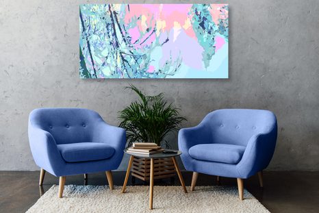 OBRAZ ABSTRAKTNÉ SPOJENIE STROMOV - OBRAZY PRÍRODY A KRAJINY - OBRAZY