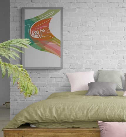 PLAKÁT LOVE V NEOBYČEJNÉM PROVEDENÍ - MOTIVY Z NAŠÍ DÍLNY - PLAKÁTY