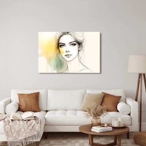 WANDBILD MÄDCHEN MIT ZAUBERHAFTEM BLICK - WANDBILDER FRAUEN - BILDER