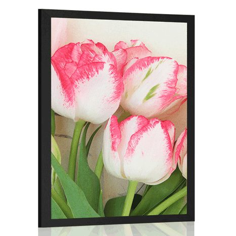 AFFICHE PRINTEMPS TULIPES - FLEURS - AFFICHES