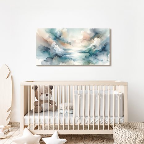 WANDBILD IN DEN ARMEN DER WOLKEN - WANDBILDER ABSTRAKTE FORMEN - BILDER